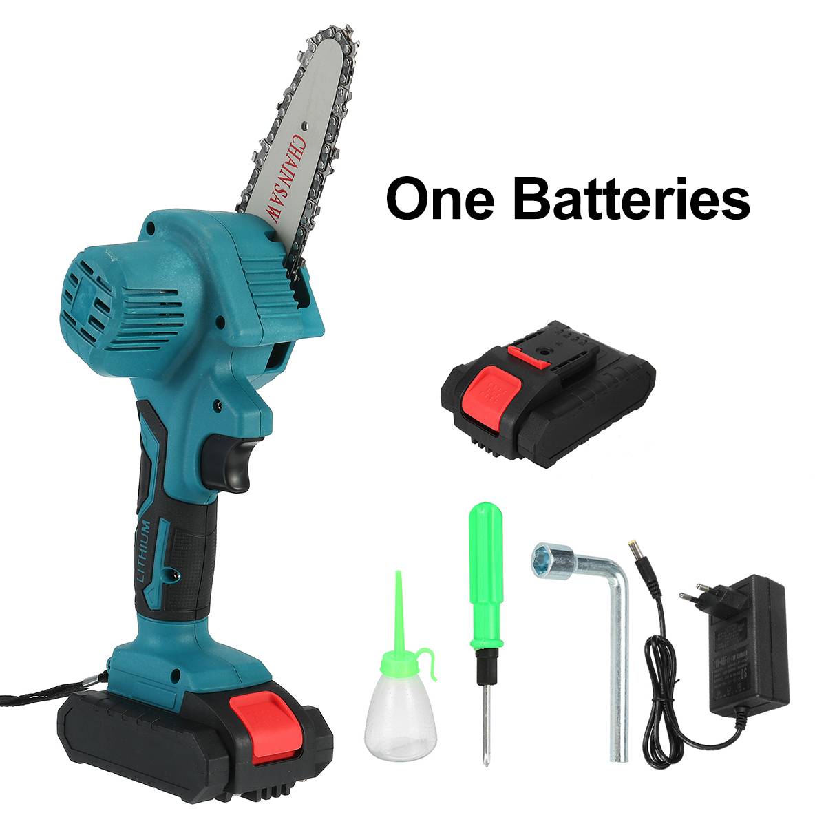 88V 3000W 4 Inch Mini Elektrische Kettingzaag Kettingzaag Met 1/2 Batterijen Houtbewerking Snoeien Een-Handed Tuin power Tools