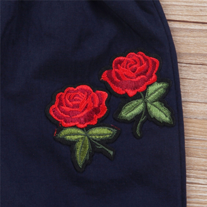 1-6 jaar Meisjes Kleding Blauw Sling Meisjes Overalls Bloemenprint Kinderen Rompertjes Zomer Een Stuk Baby Jumpsuits Kinderen kleding