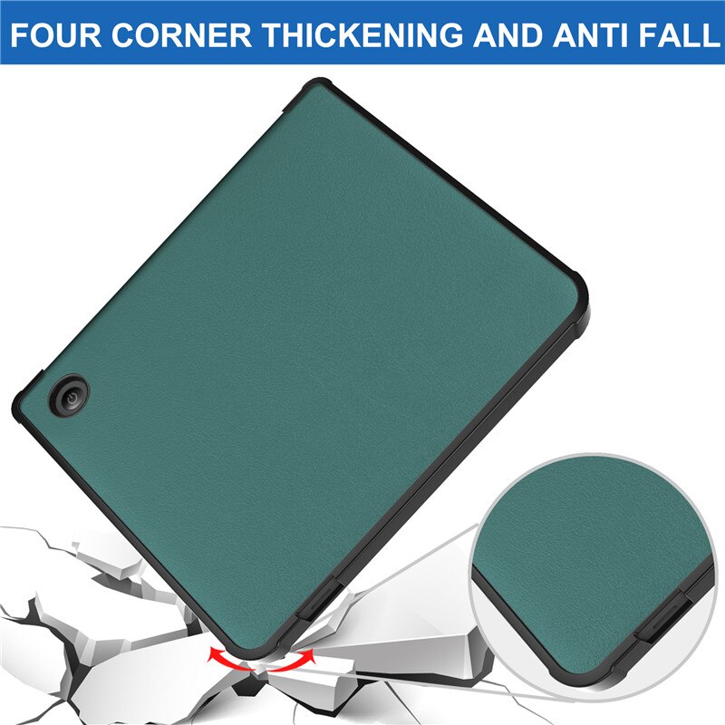 For KOBO Libra 2 Case Cover Fold PU Leather Soft TPU Back Stand Shookproof Cover For Funda Kobo Libra 2 E-reader Smart Case