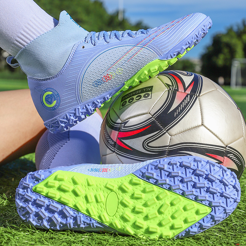 Original Männer's Gesellschaft Fußballschuh für Herren TF/FG Rasen Fußballschuhe Feldtraining Professionelle Fußballschuhe für Teenager: Lila / 34