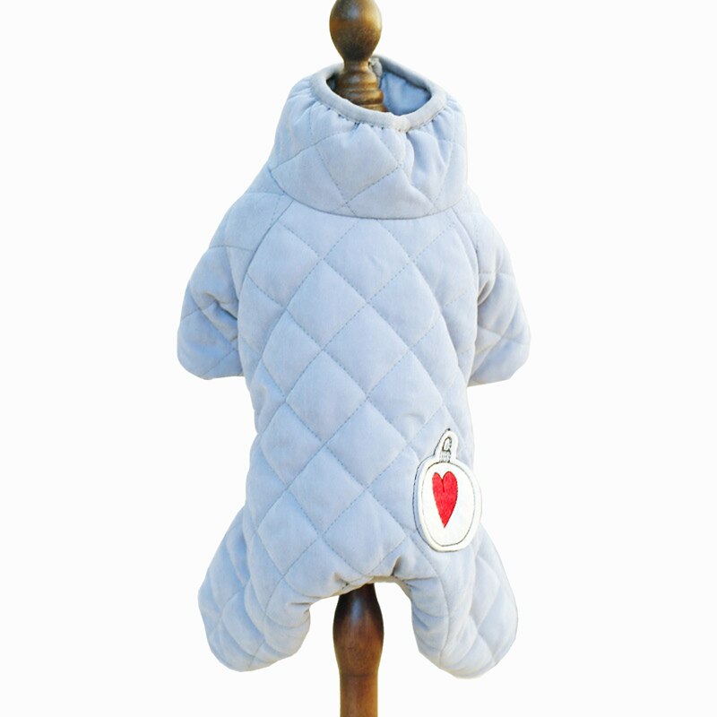 Winter Huisdier Jumpsuit Jas Teddy Kat Kleding Puppy Kleding Meisje Buik Close 2 Kleur Xs Sml Xl