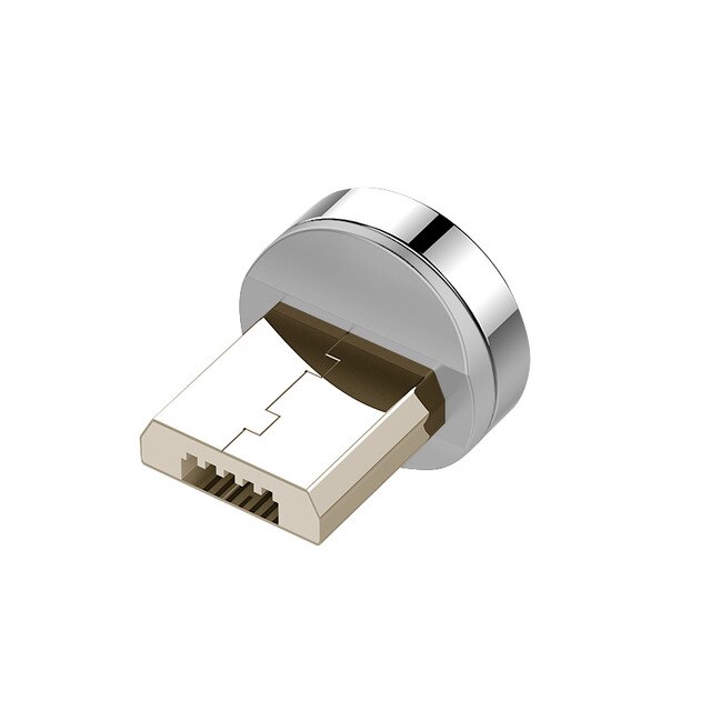 3A-C USB adaptateur magnétique Type C femelle vers mâle convertisseur pour iPhone 11 Xiaomi HUAWEI SAMSUNG Note 10 + plus S10 S9: Only Micro USB Plug