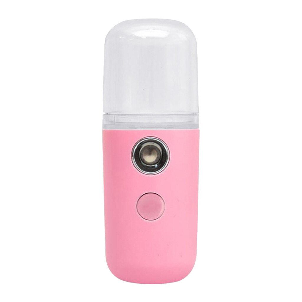 USB Nano Facial Spray Mist Spray Machine Face Moisturizing Atomization Sprayer: Pink