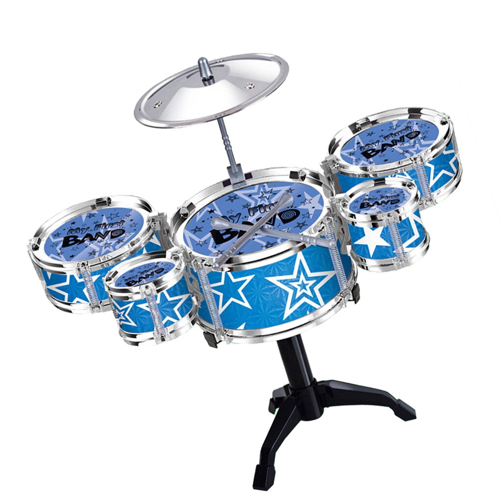 Søde mini tromme percussion instrumenter sæt kit musikalske legetøj tilfældig farve