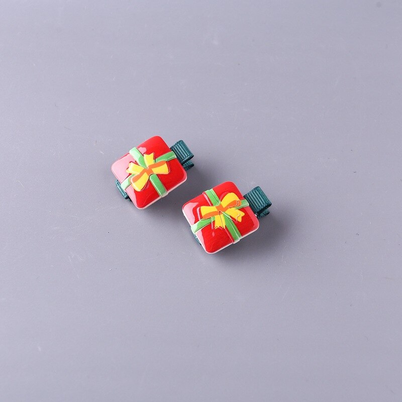 Baby Haar Clips Leuke Snap Clip Pins Kerstmissneeuwman Kerstman Kleur Haarspeldjes Kinderen Meisjes Haarspelden BB Clips: B