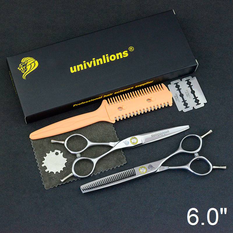 6 " frisör frisör japansk sax frisör rakkniv gallringssax frisyr frisör sax tijeras ciseaux: 6054- kit box