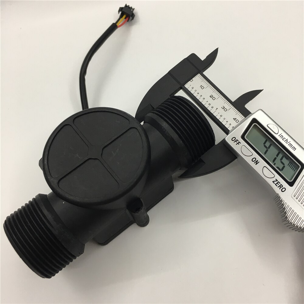 Zj-lcd-m strømningsmåler kontroller +1.25 &quot;hall flow sensor  dn32+ ntc temperatursensor