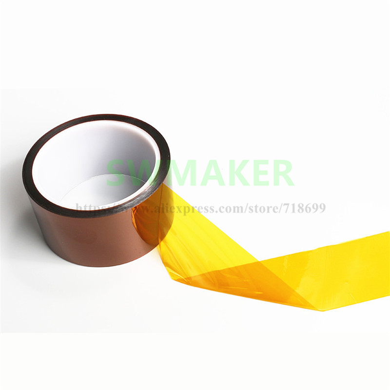 SWMAKER 33m Various sizes Kepton 3D Tape High Temperature BGA Heat Resistant Polyimide Reprap 3D Printers