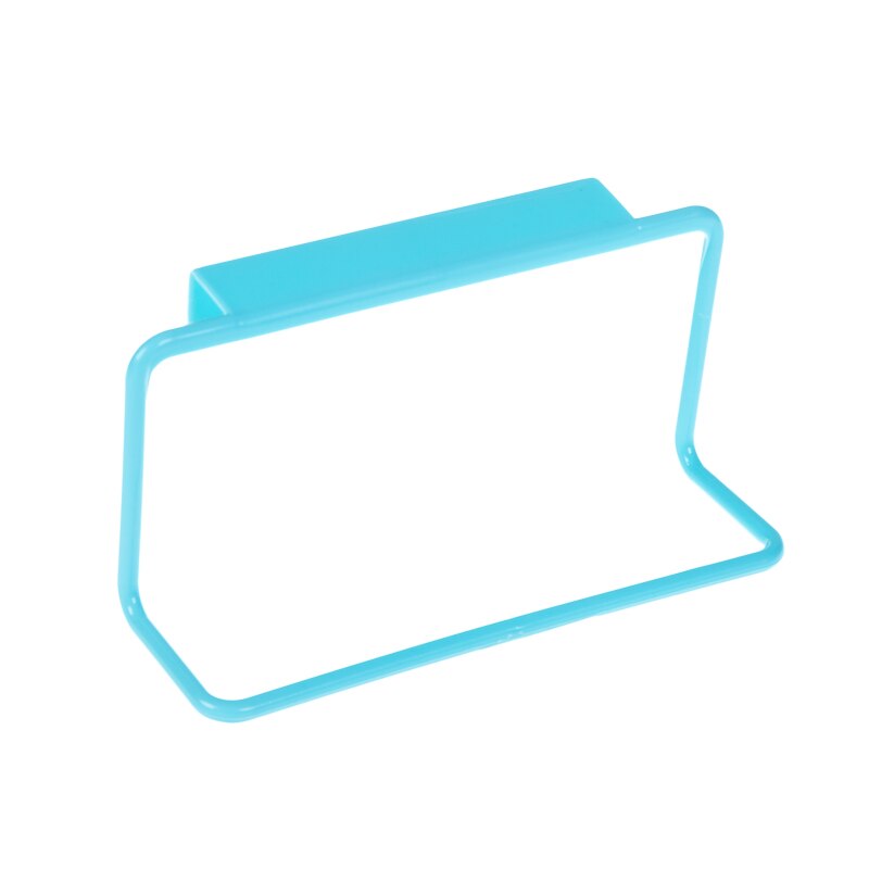 Keuken Handdoek Opknoping Rack Holder Rail Organizer Gratis Nail Deur Terug Rack Badkamer Keukenkast Kast Hanger: Blauw