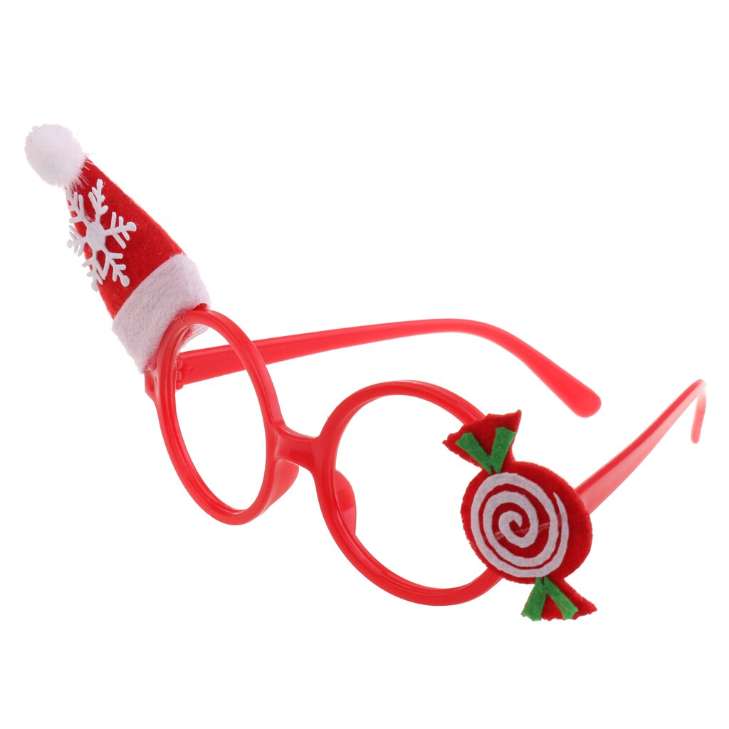 Christmas Hat Party Sunglasses Glasses Costume Dance Glasses Novelty Plastic Unisex