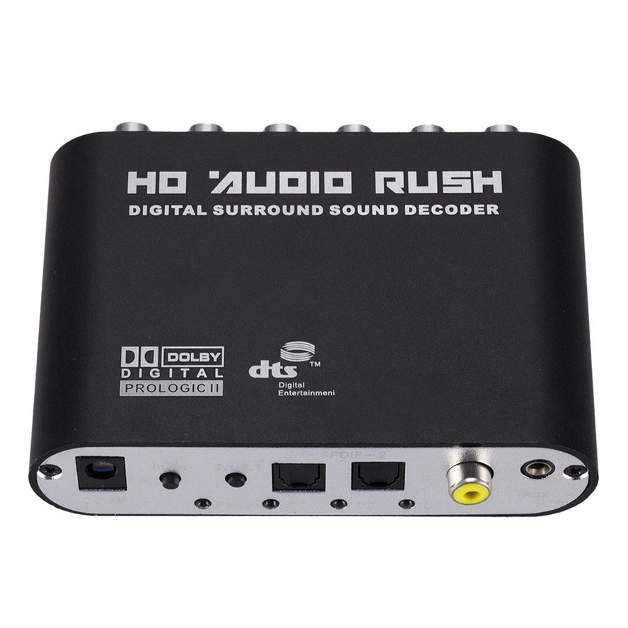 Decodificador de Audio Dolby Digital 5,1 Dts/Ac-3, amplificador óptico a 5,1 canales RCA, convertidor analógico, adaptador de Audio de sonido para Audio de TV