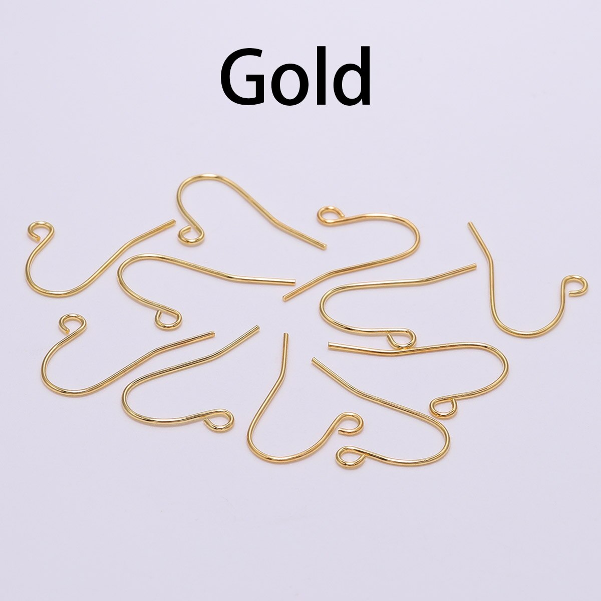 100 pçs/lote 21*12 milímetros Ouro Bronze Brinco Ganchos Earwire Achados Gancho do Ouvido Brincos Fechos Para Fazer Jóias DIY Suprimentos: Gold