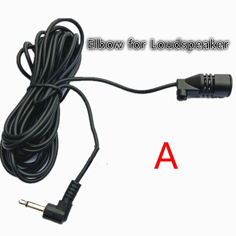 Mini Microphone Handle Metal 3.5mm Jack For Phone Laptop Studio Loundspeaker Mobile Phone Wired Tie Clip Condenser Microphone: Elbow -- Loudspeaker
