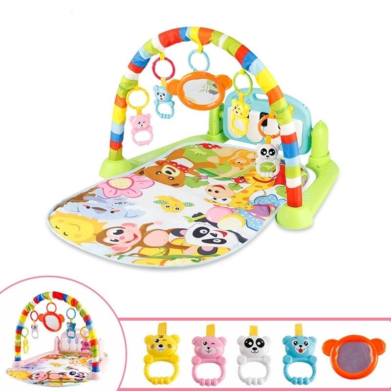Baby Voet Piano Spelen Muziek Puzzel Mat Activiteit Gym Deken Toetsenbord Educatief Rack Speelgoed