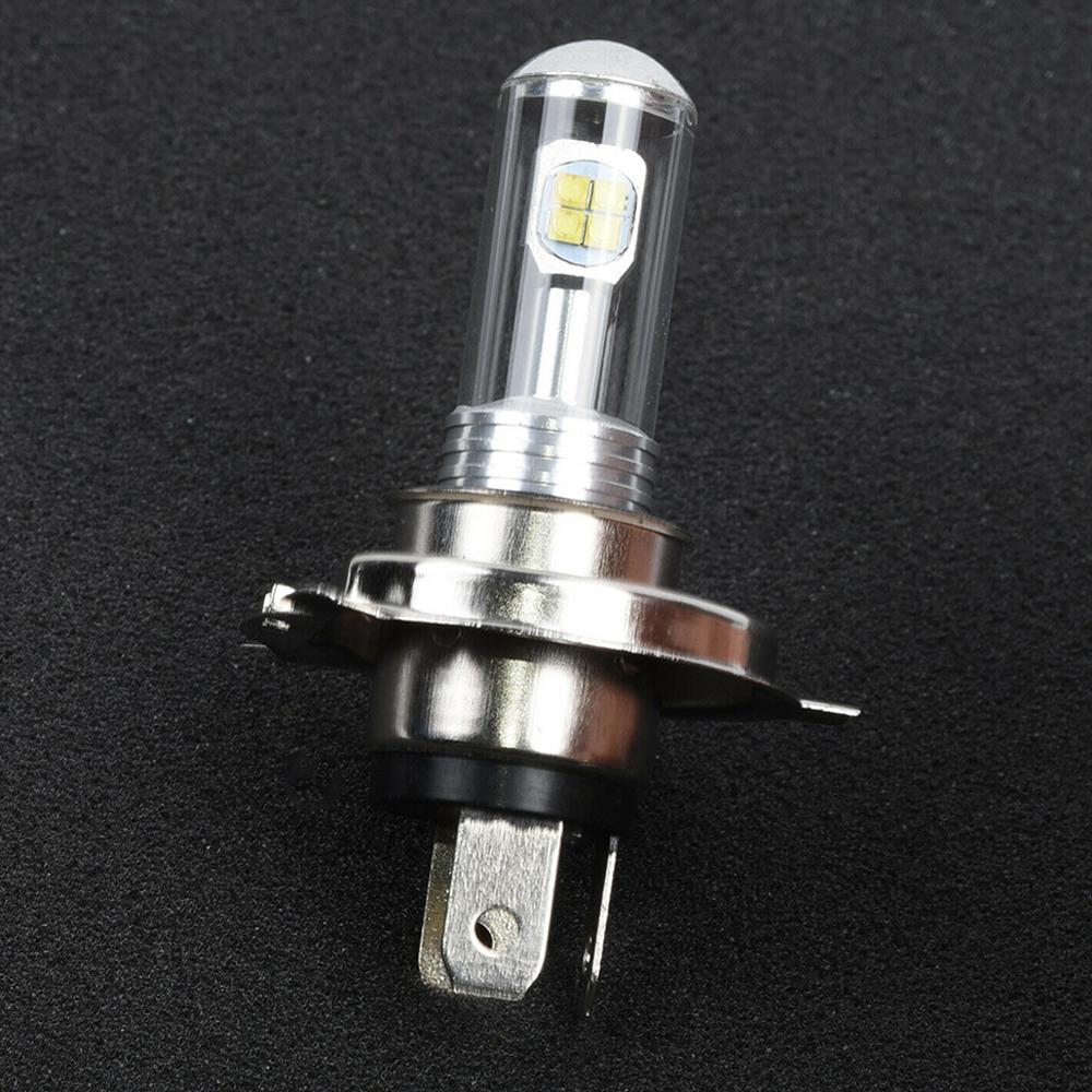 2pcs H4 / HS1 12V 40W 8-LED COB 6500K 4000LM White Motorcycle Hi/Lo Beam Headlight Lamp Bulb Quick CSSV