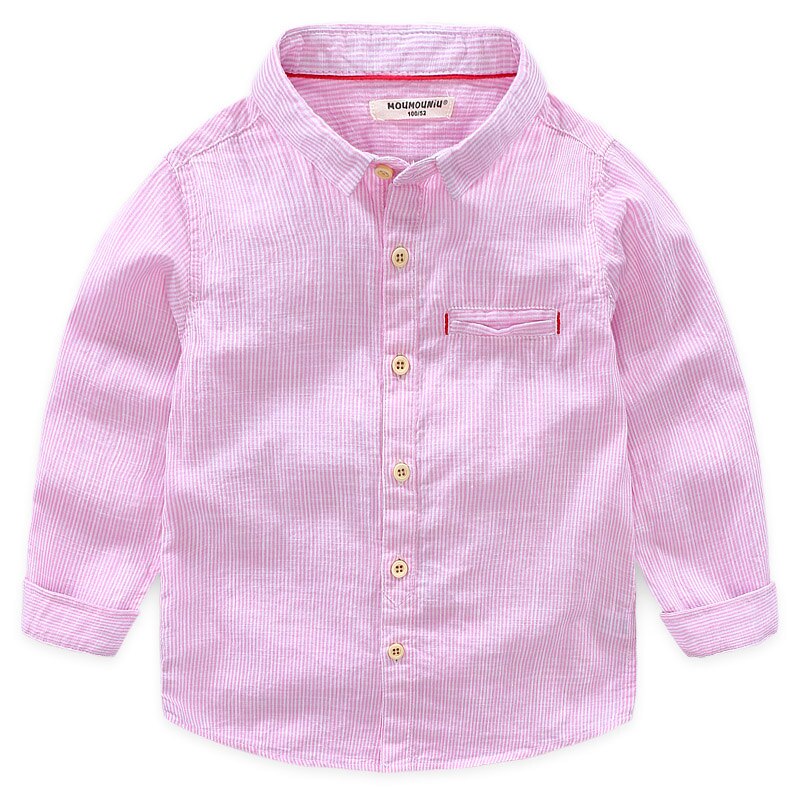Chemise à manches longues en coton pour bébé, 5