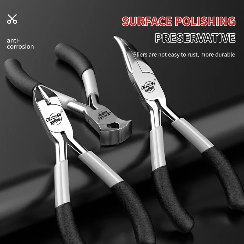 Herramientas manuales multifuncionales de 5 ", equipo de alicates para joyería, alicates de corte de punta redonda para fabricación de joyas, accesorios hechos a mano