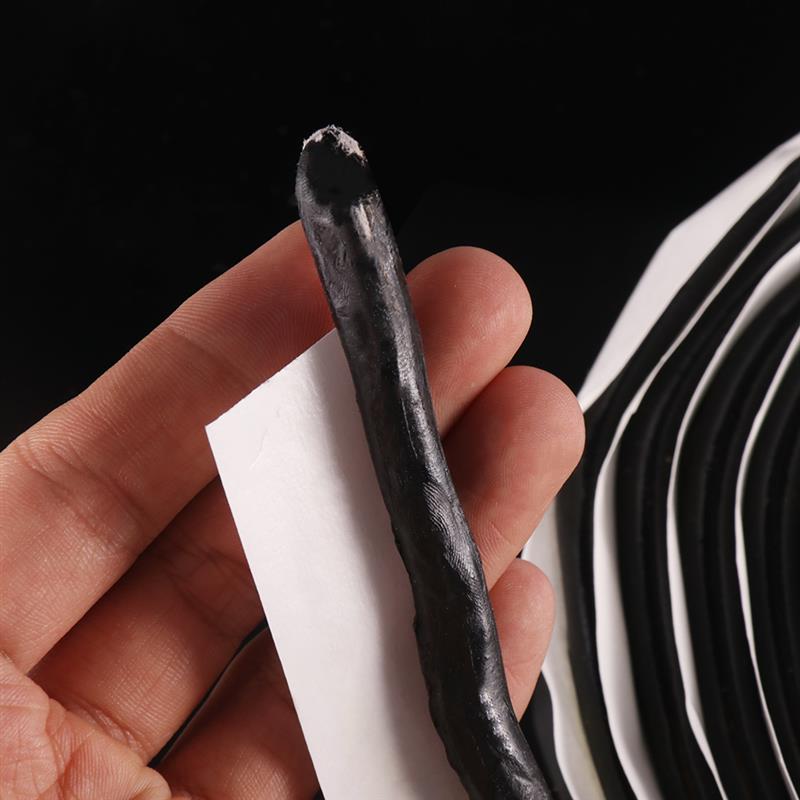 1pcs 4meters Black Butyl Rubber Glue for Car Door Headlight Sealant Retrofit Reseal Hid Headlamps Taillight Shield Glue Tapes