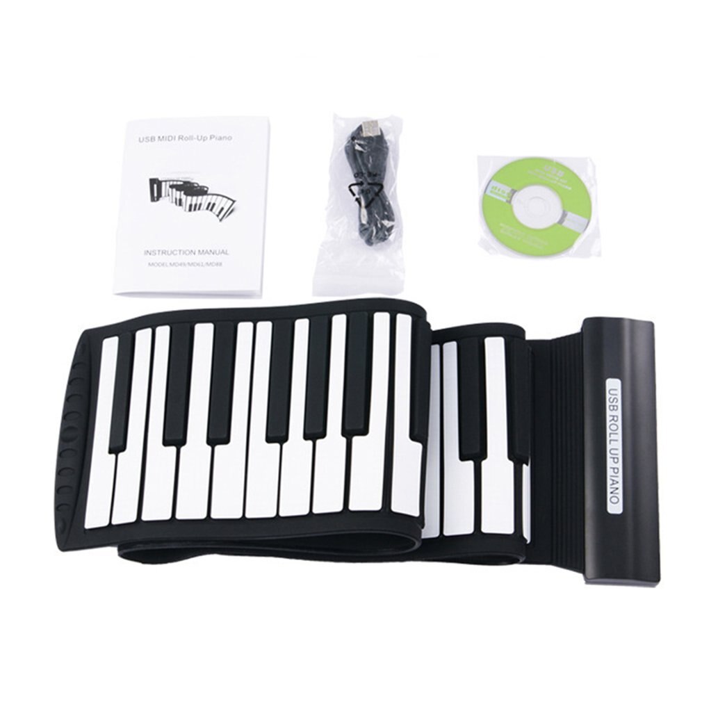 Le Silicone Flexible portatif Multi de Style de 88 touches enroulent le clavier électronique se pliant de Piano pour l'étudiant d'enfants