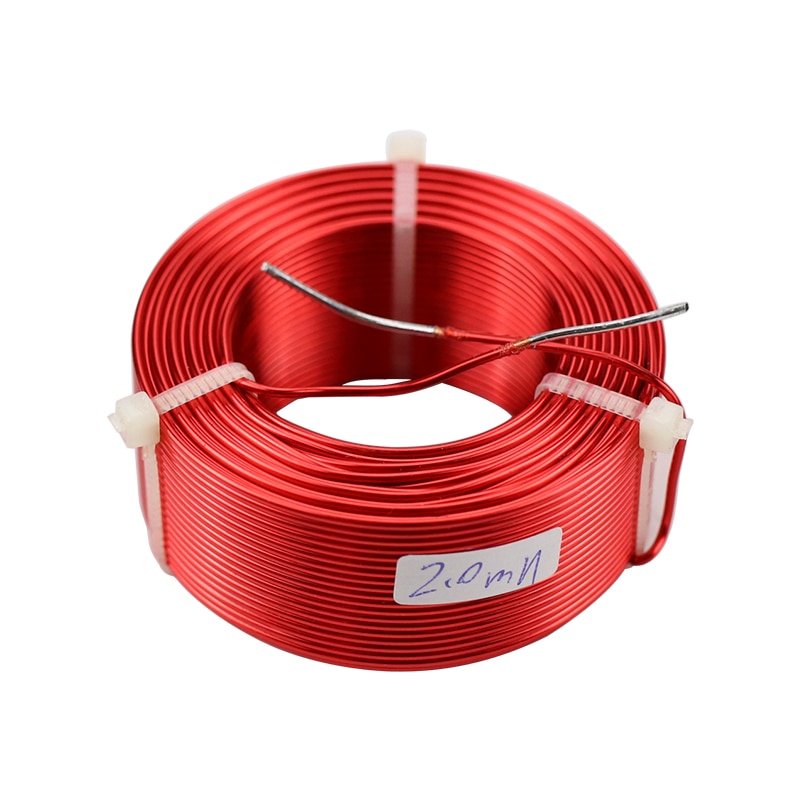 GHXAMP-bobina de Inductor cruzado de altavoz, divisor de frecuencia de cobre libre de oxígeno, inductancia 0.21mH 0.5mH 1.0mH 1.5mH, 1 unidad, 1,2mm