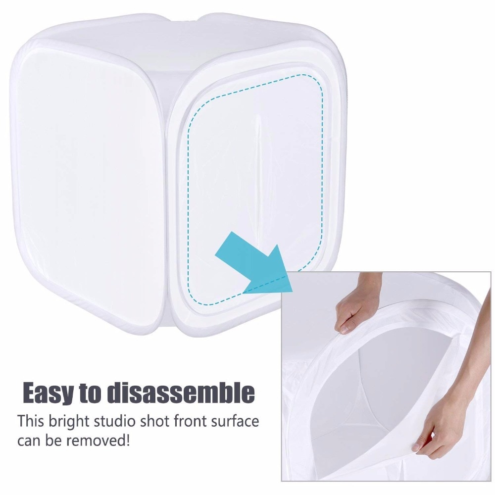 Photo Studio 40 x 40cm/50 x 50cm/60 x 60cm/Soft box Shooting Tent Softbox Box Photo Light tent+Portable Bag+ 4 Backdrops