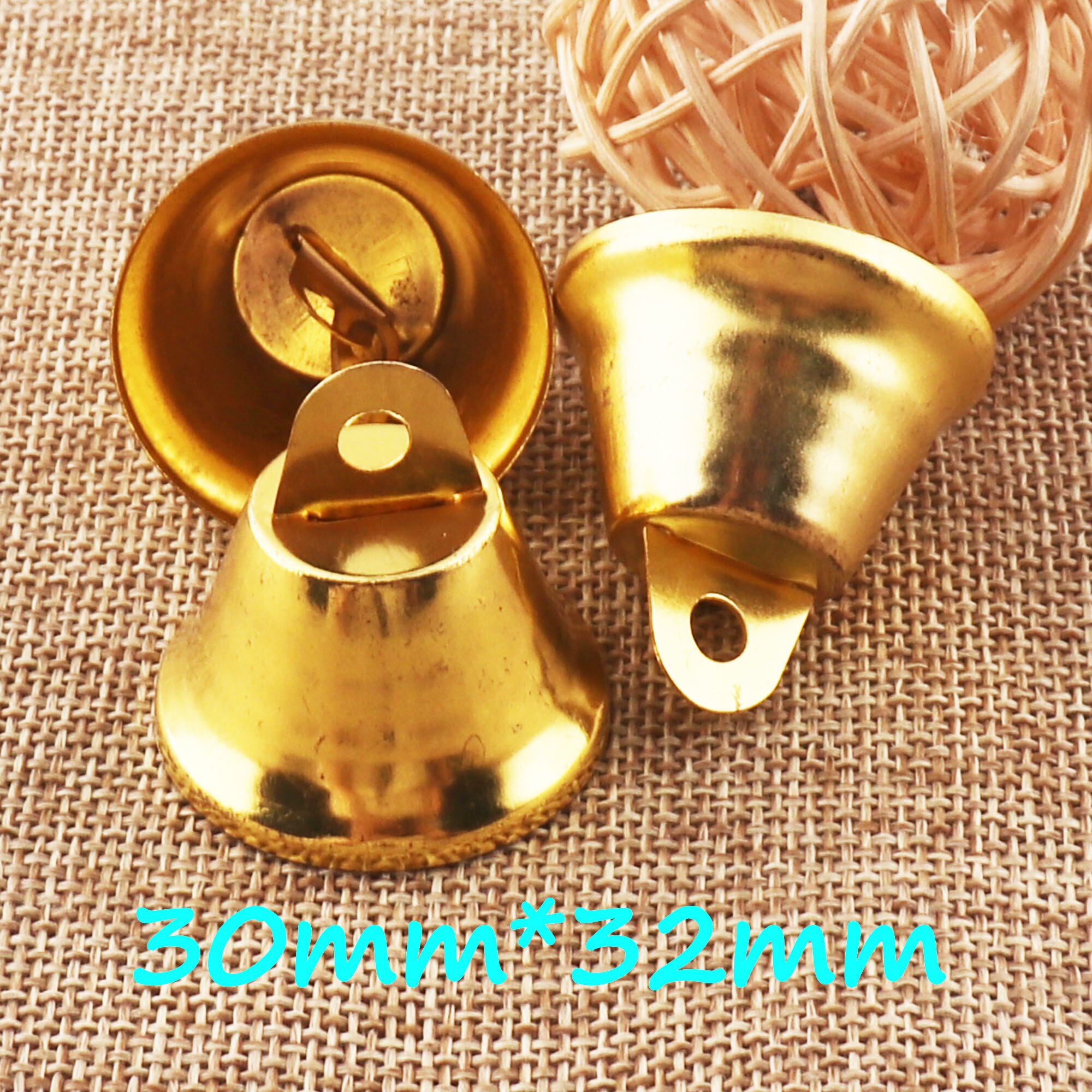 20 Pcs 32Mm Gouden Kerst Klokken, Jingle Bells, Dansen Kerst Klokken, Giant Kerst Klokken, duurzaam Jingle Bells Huisdier Klokken