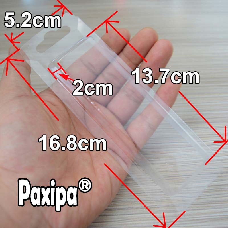 100 Pcs Plastic Doos Zonder Papieren Kaart 16.8 Cm X 5.4 Cm