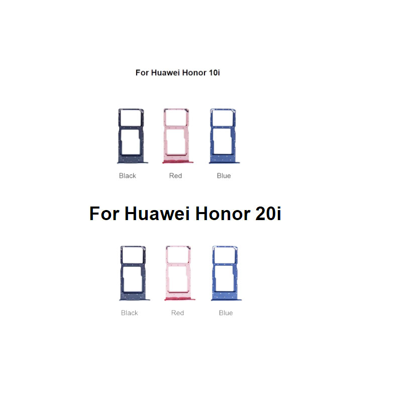 Für Huawei Honor 10i 20i Sim Karte Tablett Halfter Slot Buchse Adapter Verbinder Reparatur Teile Ersatz