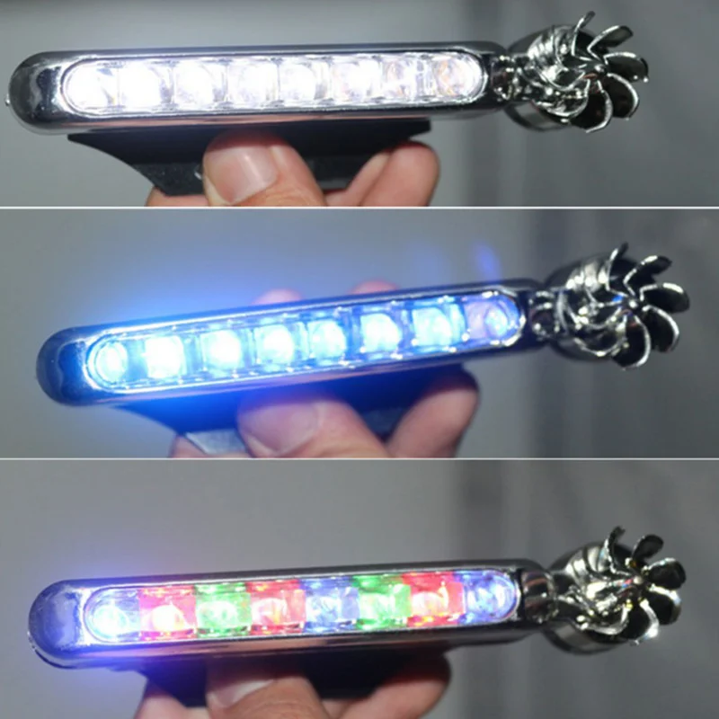 Luz LED alimentada por el viento para coche, luces de circulación DRL externas, faro antiniebla, lámpara de luz diurna automática, energía eólica sin cableado