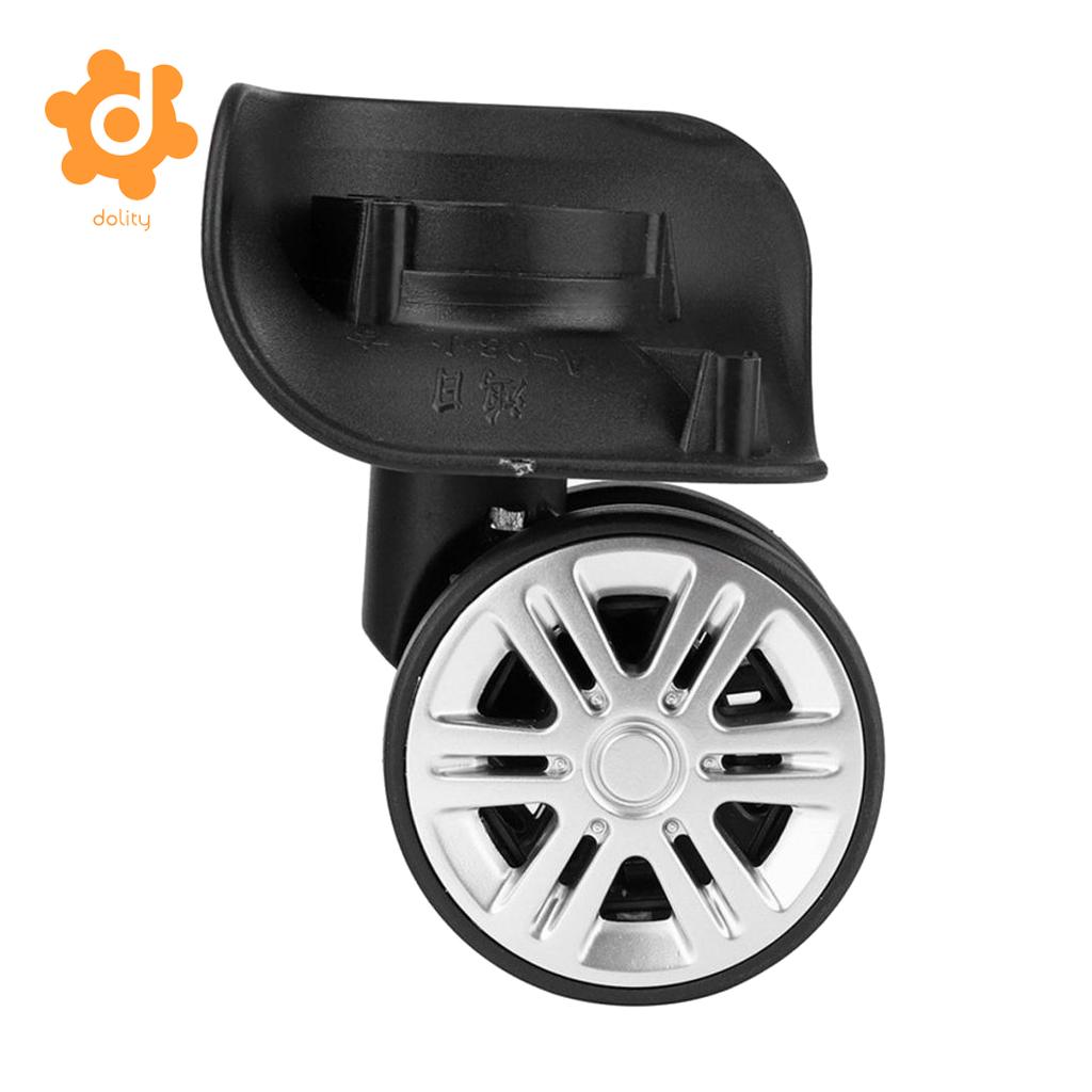 1 Pair Dia PP Single Wheel Top Plate Trolley Caster Pulley Suitcase A08