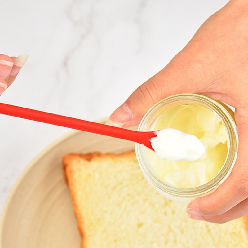 Heat Resistant Non-Stick Rubber Scraper Perfect for Jars Smoothies Blenders Utensils Durable Kitchen Cookwares for Jams