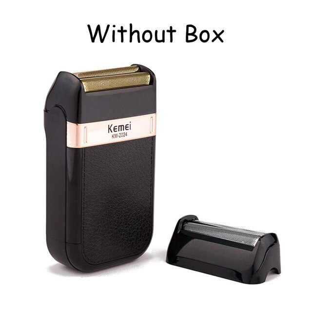 Kemei Rasoio Elettrico Ricaricabile USB Elettrico Barba rifinitore Macchina Da Barba per Gli Uomini Doppia lama Alternativi senza fili Rasoio: no al dettaglio scatola