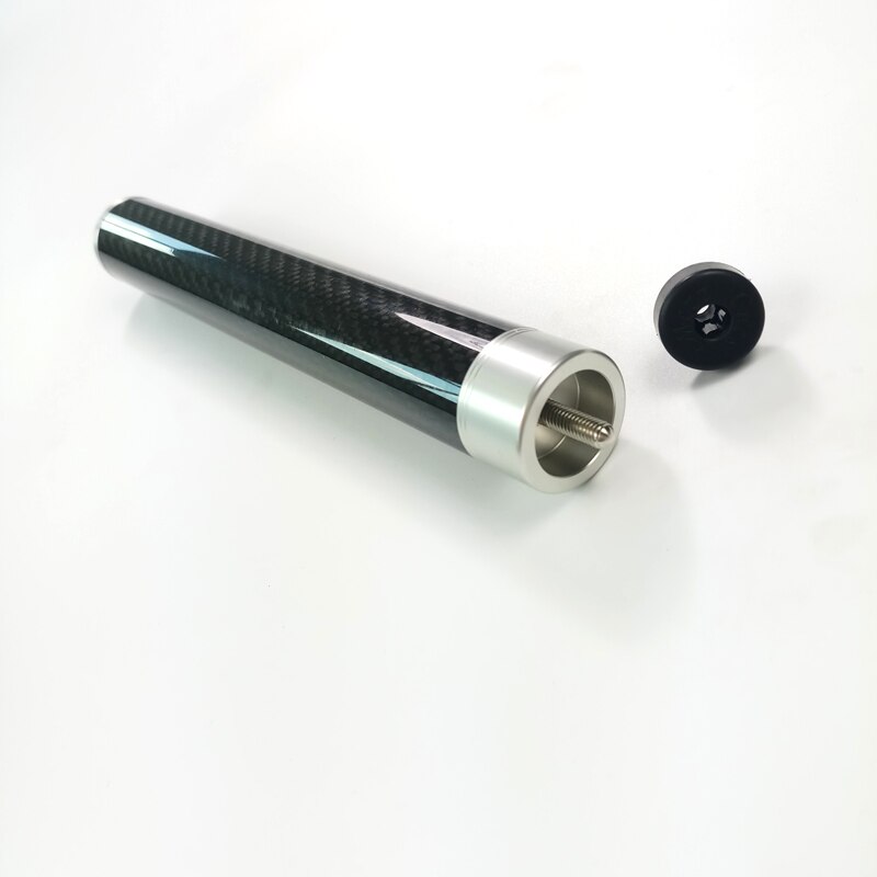 9Inch Carbon Met Aluminium Biljart Pool Cue Extension Voor Mezz Pro Cue Verlengen Biljart Accessoires
