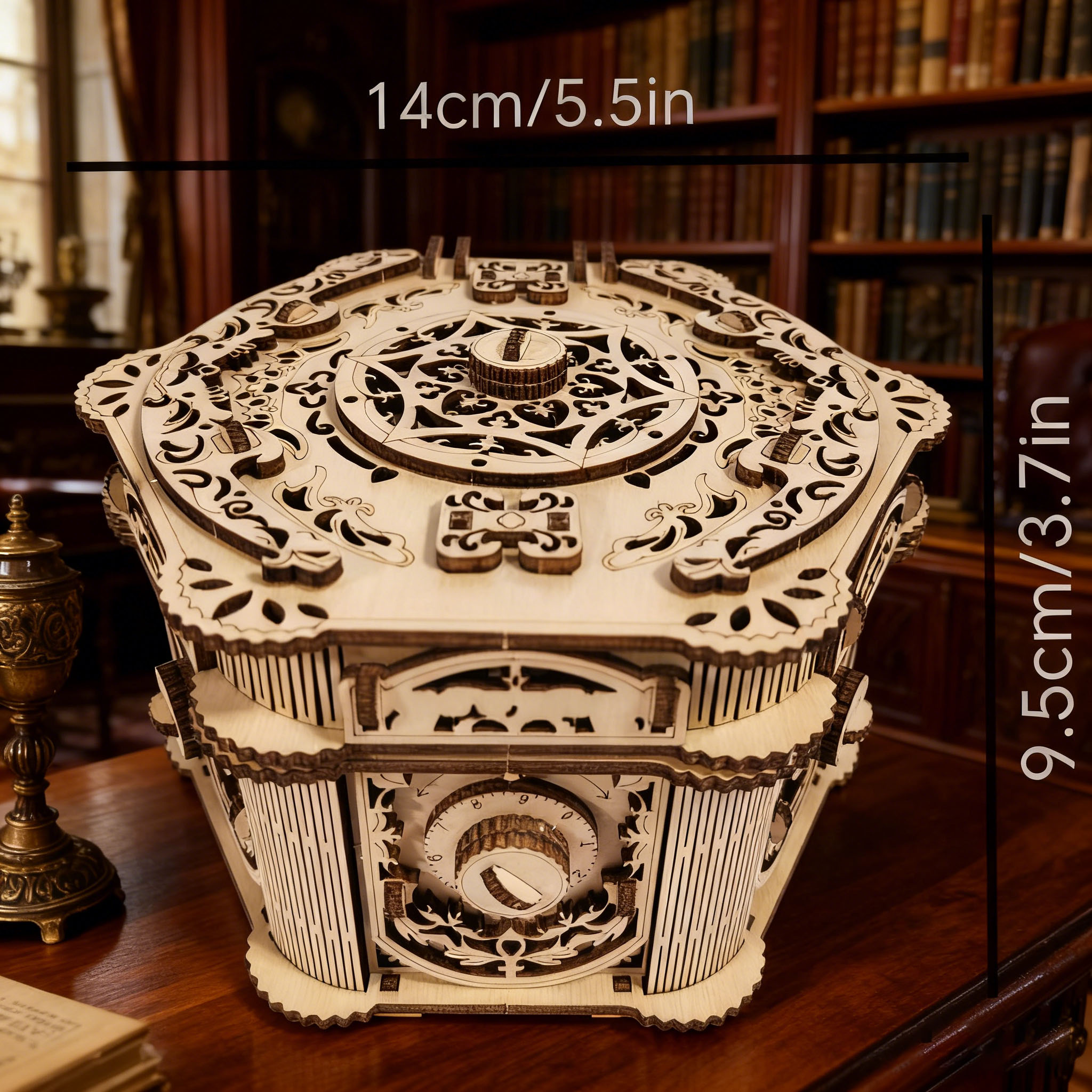 Diy wooden jewelry box, model kit , 3d- puzzles, construction, fun set, wooden building blocks, the perfect festive