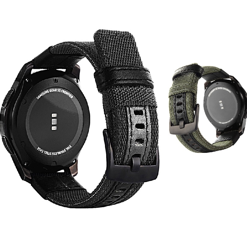 Bracelet de montre en nylon pour huami Amazfit GTR 47mm pour Xiaomi Amazfit rythme Stratos 3 2 2S bracelet pour garmin vivoactive 4
