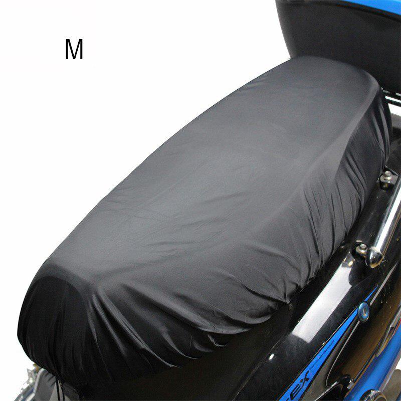 Universele Motorfiets Zitkussen Cover Waterdicht Motorfiets Seat Cover Slijtvaste Moto Stoelhoes Motorfiets Seat Protector: Black M