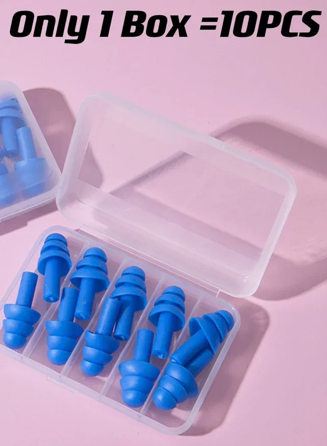 이 Tapones para los oídos para dormir y roncar, 10 Uds., aislamiento acústico, tapones para los oídos de silicona impermeables, tapones para los oídos antiruido para dormir: Oro