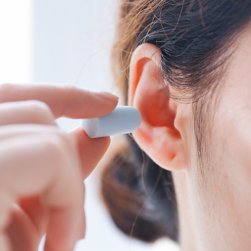 2pcs/Set w19 Candy Shell Soundproof Earplugs Foam Anti Noise Ear Men Women Sleep Learning Workplace Mute