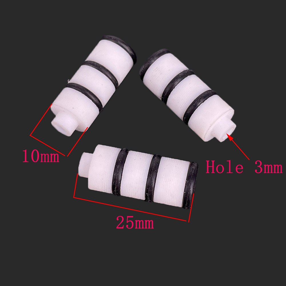 Wedm Elektrode Buis Gedraaid Hoofd Rubberen Afdichting OD10 * 25Mm Lengte Voor Edm Boren Gat Machine: type 2  5pcs