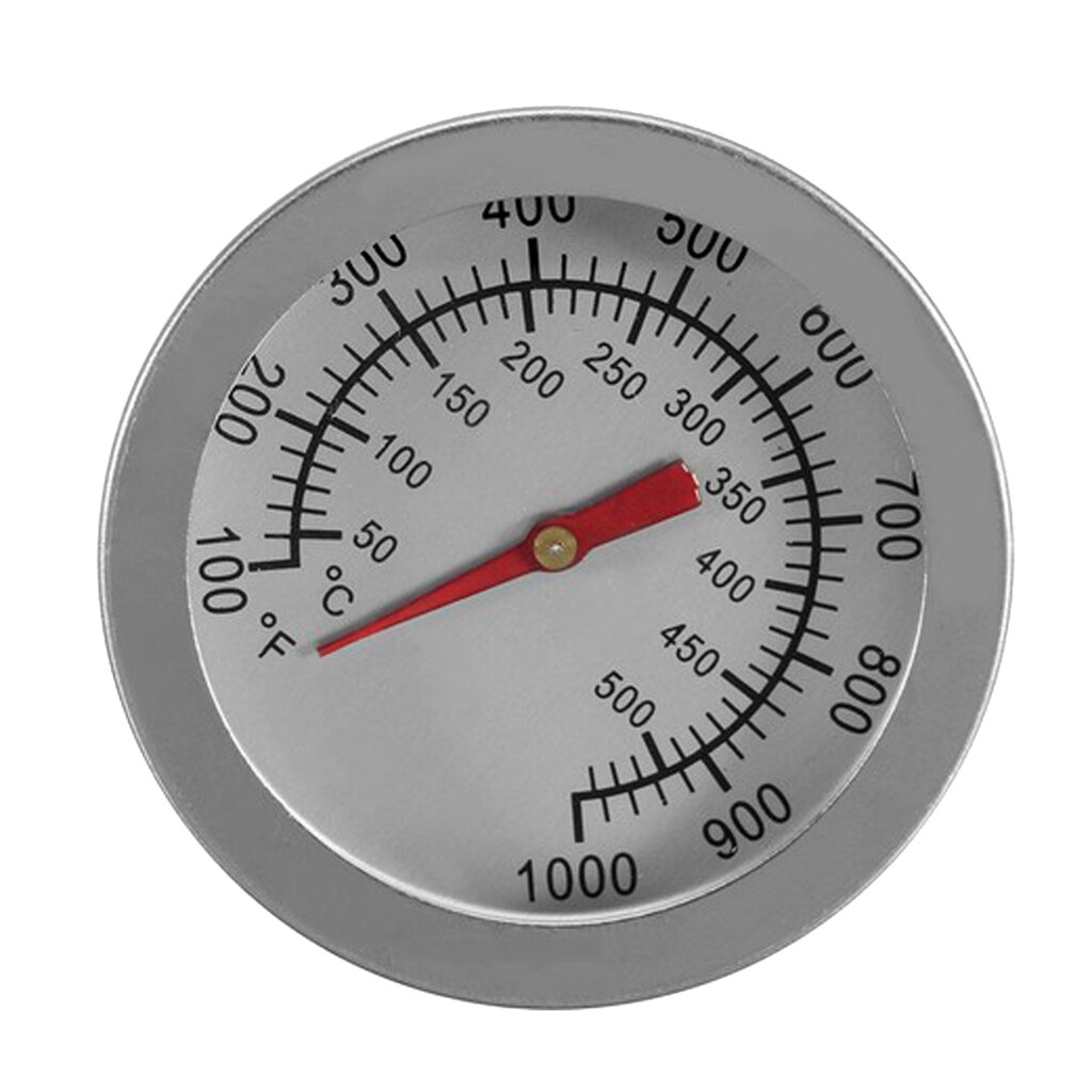 Termometro Per Barbecue In Acciaio Inox - 10-400&deg;C - Manometro Per Griglia E Affumicatore