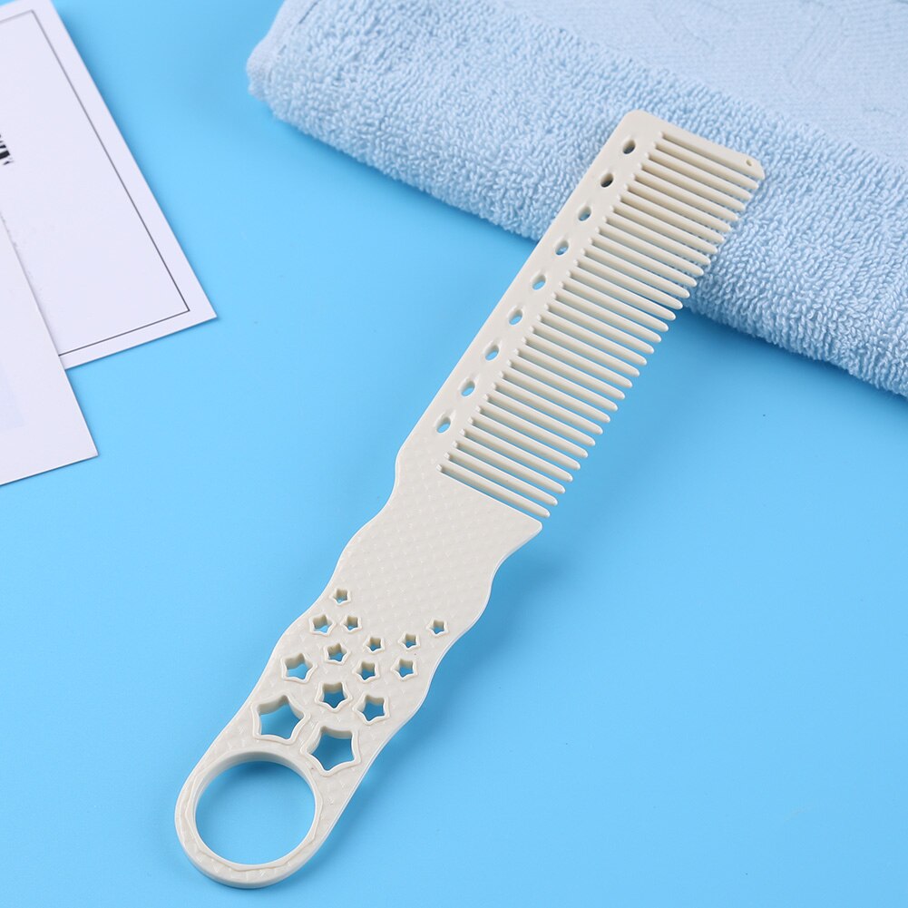 Cutting Comb Hair Salon Hairdressing Flat Top Clipper Comb Carbon Fiber Anti-static Wide Tooth Hair Trimmer Styling Tool