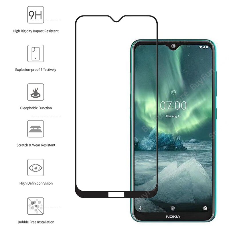 2-In-1 Screen Protector Glas Op Voor Nokia 2.2 3.2 6.2 7.2 Camera Terug Lens Voor Nokia 2.2 Nokia 3.2 Beschermende Gehard Glas Film