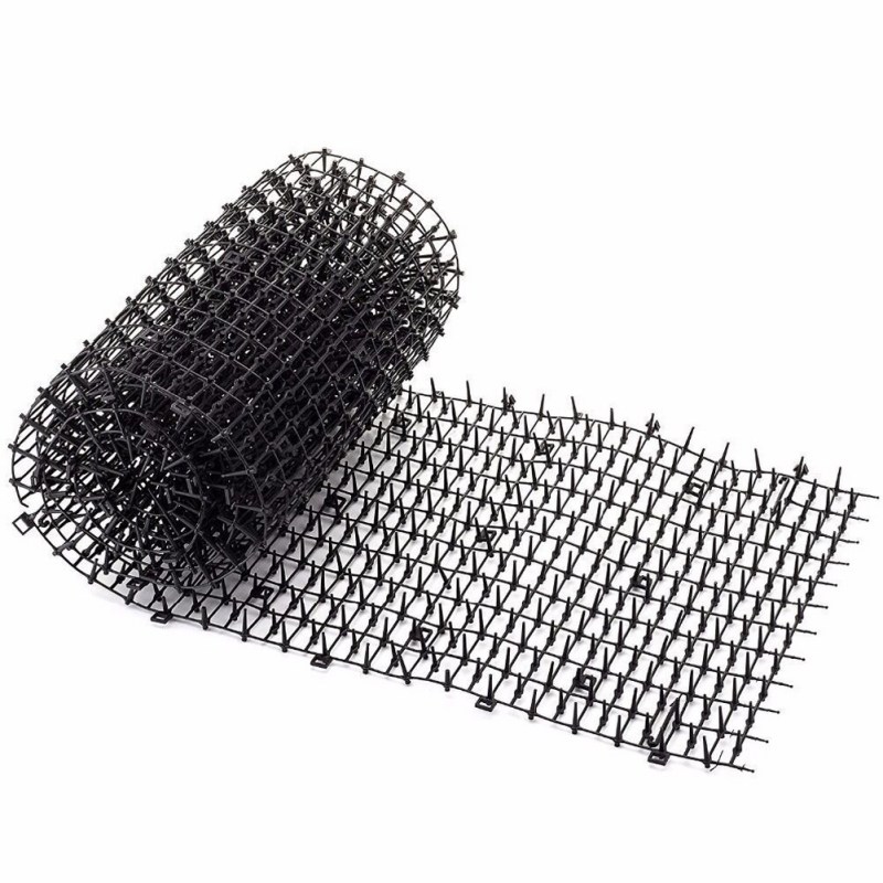 Estera de espino de gato estera de plástico Anti-gato espino para proteger gatos de plantas y flores valla protectora de uñas para jardín