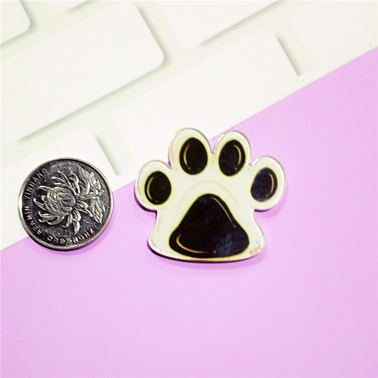 1Pcs Kleurrijke Acryl Regenboog Pictogram Broche Leuke Harajuku Stijl Suiker Bloem Badge Pin Op Rugzak Kleding Sjaal Voor Decoratie: Antique Copper