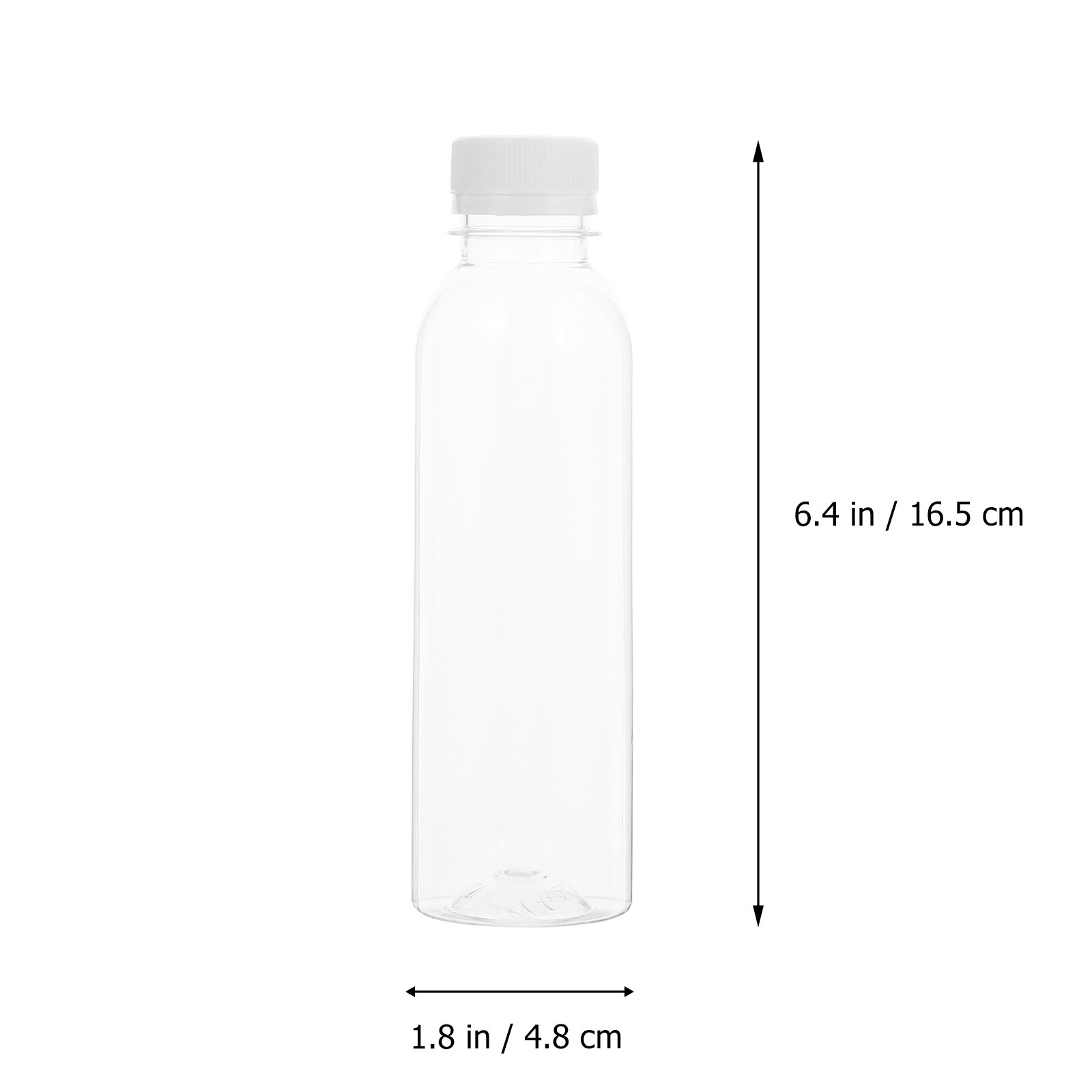 1 Set 20 Pcs 250ML Plastic Empty Bottles Practical Safe Portable Transparent Juice Bottles Drink Bottles Beverage Bottles A50