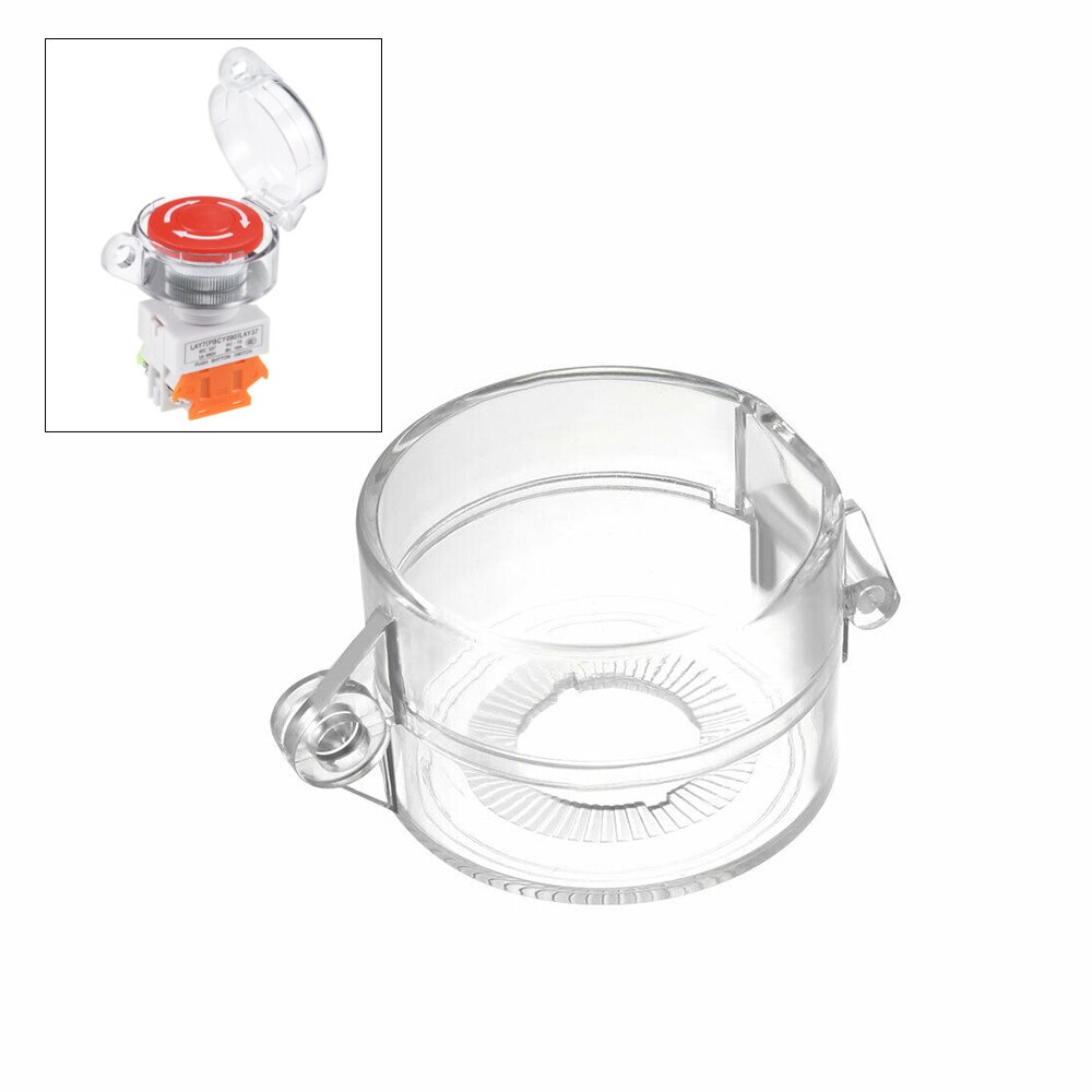 22mm Push Button Switch Protector Emergency Stop Transparent Cover Guard For Industrial Chemical Electric Power Coal Palces