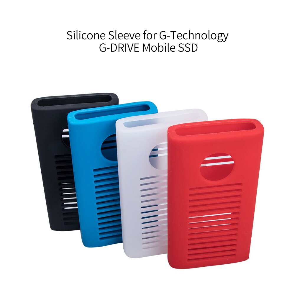 Elastic Silicone Sleeve Case SSD Protective Cover for G-Technology G-DRIVE Mobile SSD 1TB 2TB Colorful