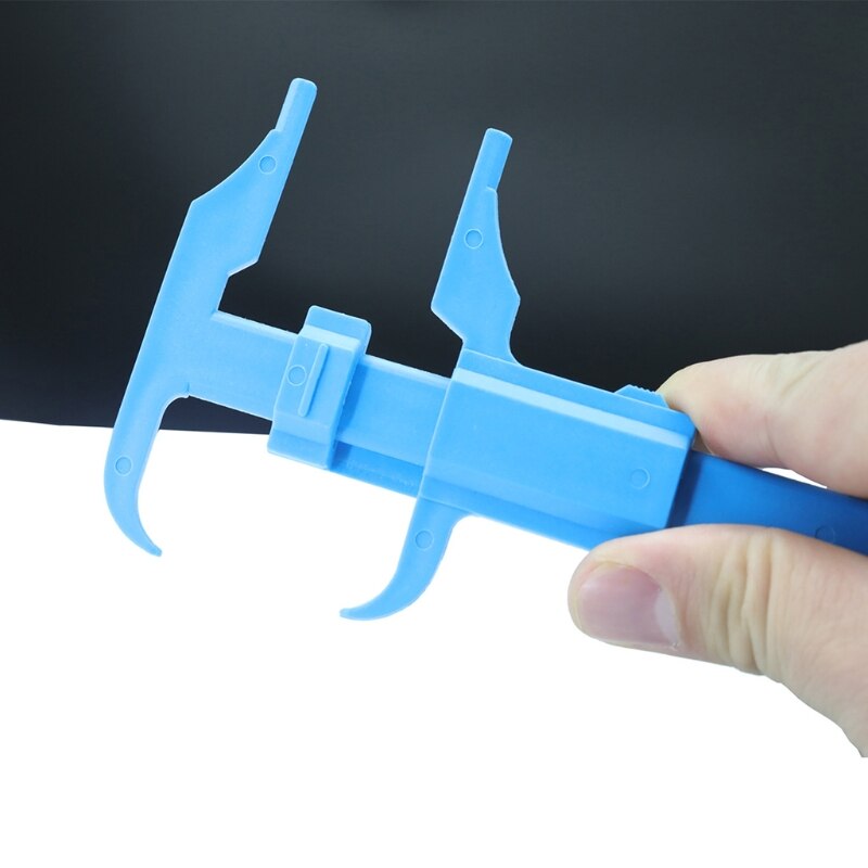 Eyebrow Measuring Ruler Brow Mapping Ruler Tool Mini Vernier Caliper Double Scale Plastic Ruler Sliding Gauge Ruler