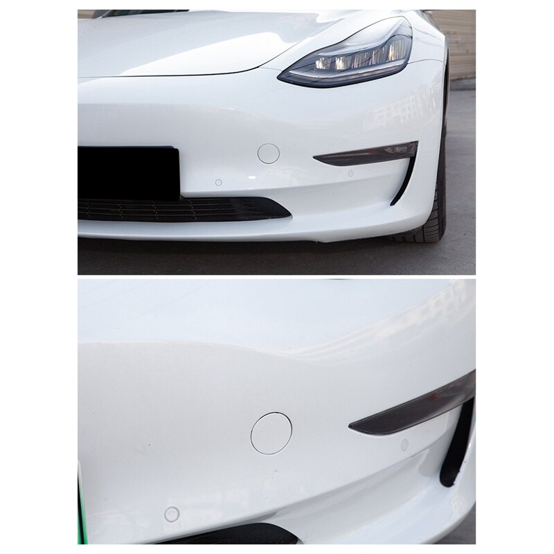 Auto Vorderen Stoßfänger Abschleppen Haken Kappe Abdeckung passen für Tesla Modell 3 ABS 1Stck