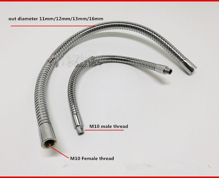 M11/m13/ m16 led gooseneck led joustava pidike lamppu  m10 naaras kromi metalliletku universaali pehmeä putki metalli serpentiini putket tee itse